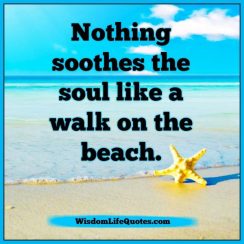 A walk on the beach - Wisdom Life Quotes