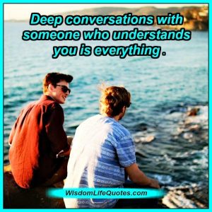 people deep conversations with strangers