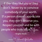 If a person doesn't appreciate you - Wisdom Life Quotes