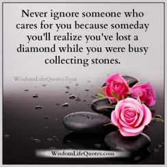 Never Lose Precious Diamonds Like People In Life 